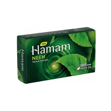 हमाम __मकबतोख०__% पुरे नीम आयल सोप 100G
