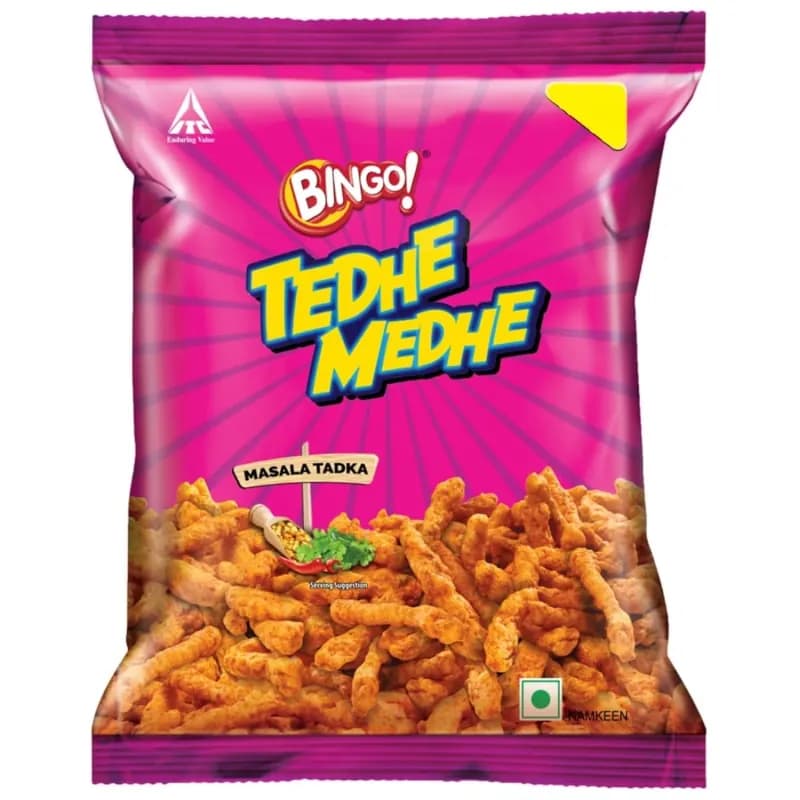 बिंगो टेढ़े मेढ़े (मसाला तड़का)
