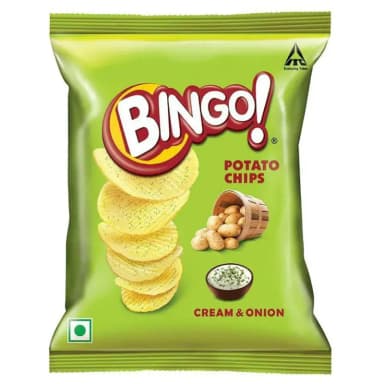 बिंगो पोटैटो चिप्स क्रीम & अनियन